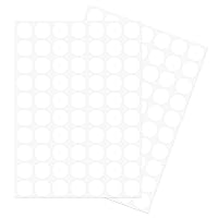 Vista 25 de uxcell 1 Hoja/140 Piezas de Pegatinas para Cubrir Agujeros de Tornillo, 12 mm de Diámetro, PVC Autoadhesivas, Tapas a Prueba de Polvo para Muebles