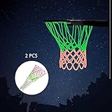 【Excelente para todo tipo de clima】: Nuestra red de baloncesto es flexible y duradera, que tiene un buen rendimiento de protección contra la lluvia, la nieve y el sol. No es fácil de envejecer incluso si se utiliza al aire libre durante mucho tiempo.