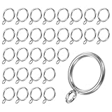 [Anneaux de Rideaux Œillet Durables] - Les anneaux pour tringles à rideaux sont fabriqués en matériau métallique de haute densité, et la surface est durablement plaquée, ce qui offre une performance anti-rouille de longue durée. L'apparence est discrète et élégante, améliorant la beauté et la texture globales de la pièce.
