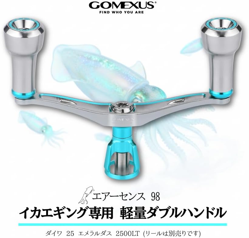 Amazon | スピニングリールハンドル (ダイワ用, エメ色) | GOMEXUS