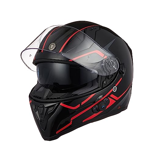 Torc Casco Integral Bluetooth De Moto Con Doble Visera Homologado Ece 22-06 Torc Casco Integral Bluetooth De Moto Con Doble Visera Homologado Ece 22-06