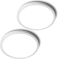 Vista 18 de SunRider Lámpara de Techo LED de Montaje Empotrado, 6000K Blanco Frío, 2400LM, 30 cm 24W Luces Planas Redondas Modernas, Lámpara de Panel