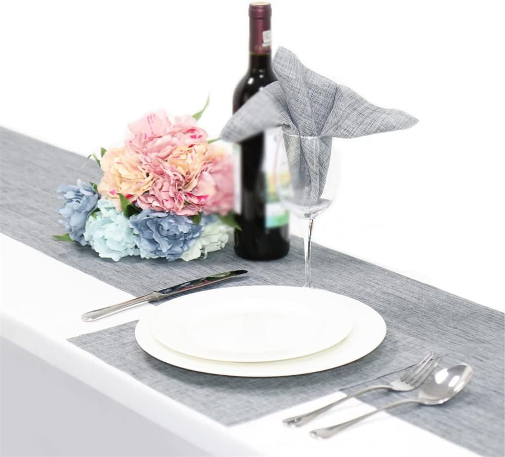 Table Cloth Napkins Imitation Linen Polyester Square Handkerchief Satin Dinner Napkin for Wedding Home Party Decoration