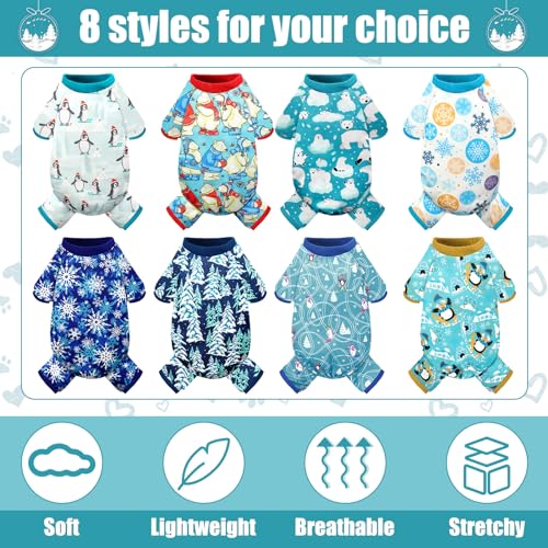 Paterr Pijama para Perro Invierno 8 Piezas Mediano miniatura 4