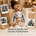 Imagen de VEELU Peluche Conejo Personalizado Photo Juguete Suave Animales Peluches Personalizados Regalo Personalizado para Mujer Hombre Pareja Amigas Regalos para Cumpleaños Aniversario