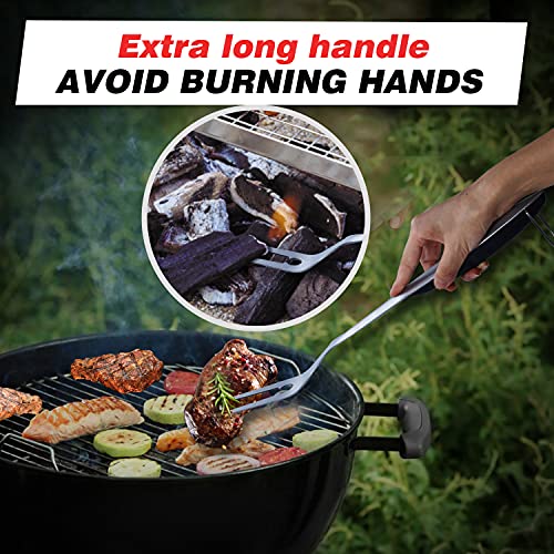 image for ROMANTICIST 6pcs Heavy Duty Grill Tools,18-Inch Stainless Steel Grill 