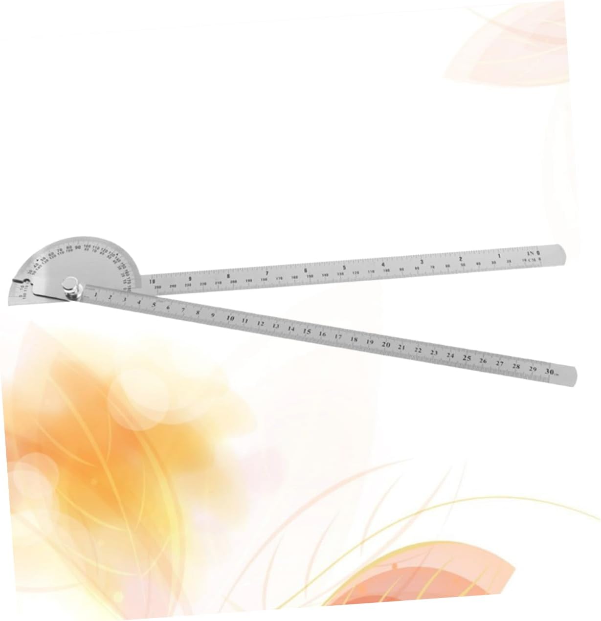 Stainless Steel Protractor 180 Degree 250mm Ruler Metric Combination Square Angle Gauge Woodworking