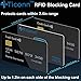 TICONN RFID Blocking Cards - 4 Pack, Premium Contactless NFC Debit Credit Card Passport Protector Blocker Set for Men & Women, Smart Slim Design Perfectly fits in Wallet/Purse (4)