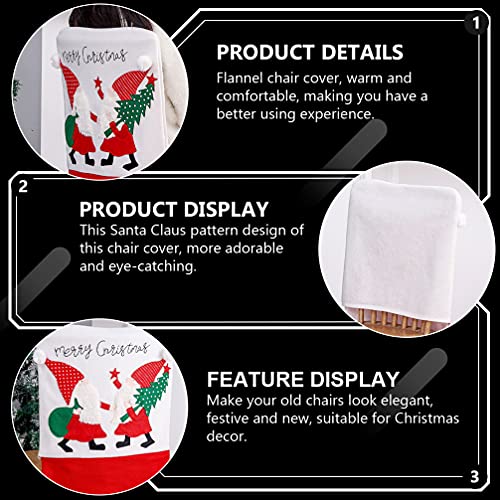 Cabilock Nativity Ornaments Christmas Chair Back Covers Gnome Kitchen Flannel Dinner Back Slipcover Home Party Decoration Dining Table Chair Slipcover Decoraciones Para Salas De Casa #TOP2