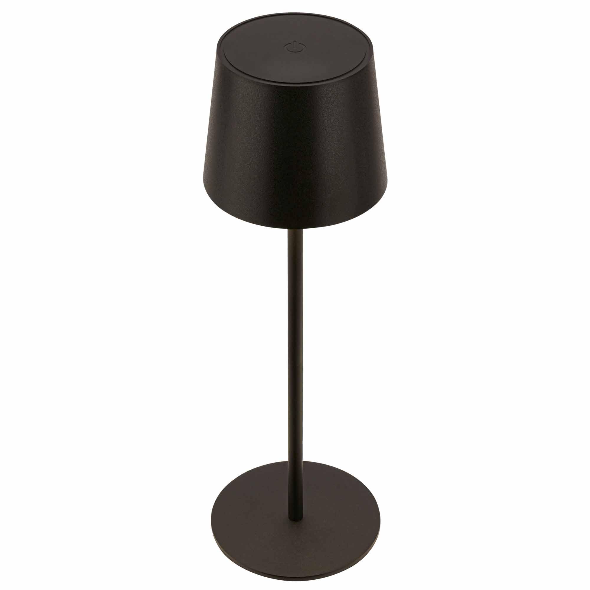 BRILONER - LED Table lamp Cordless IP44 with Touch, dimmable, Rechargeable Battery & Light Source Interchangeable, Bedside, Reading Light, Outdoor, 11 x 33 cm, Black
