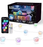 Qunlight Permanent Lights Outdoor,Smart RGB with 66 Scene Modes,50FT LED Eaves Lights IP67 Waterp...