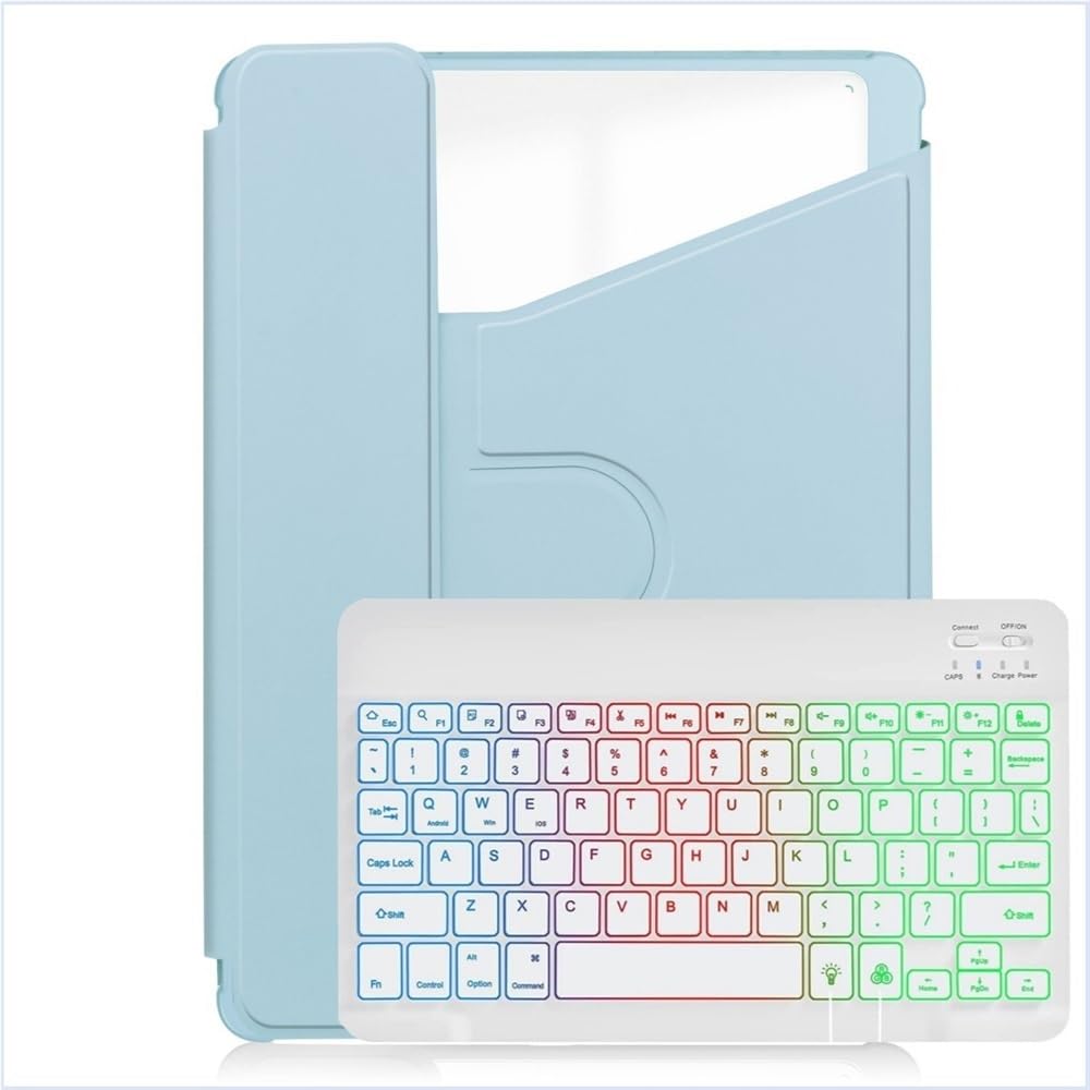 Protection acrylique iPad 11 Gen premium transparente avec clavier chic - 8