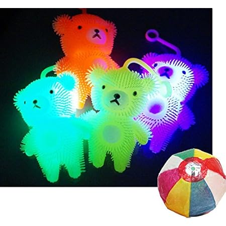 Amazon 光る玩具 フラッシュくまちゃんヨーヨー 12個 お楽しみグッズ 紙風船 付きセット おもちゃ ホビー ヨーヨー おもちゃ