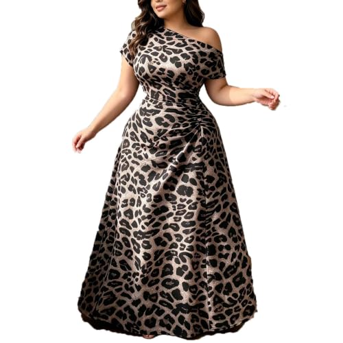 Robe grande taille fluide coupe ample en V pour camoufler les rondeurs