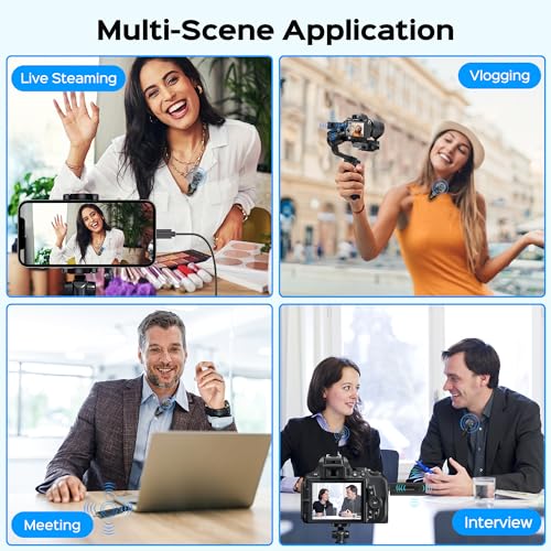 SPORTKEE Dual Wireless Lavalier Microphone for Camera/iPhone/Android Phone/Laptop/Computer, Professional Plug-Play Lapel Microphone for Video Recording, Interview, Vlogging - Image 7