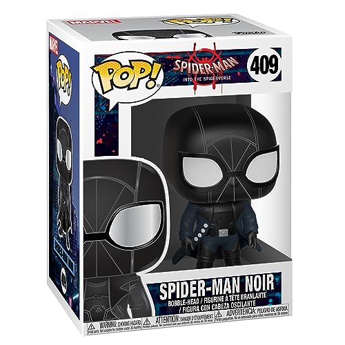 Funko Pop Marvel: Animated Spider-Man Movie - Spider-Man Noir Collectible Figure, Multicolor
