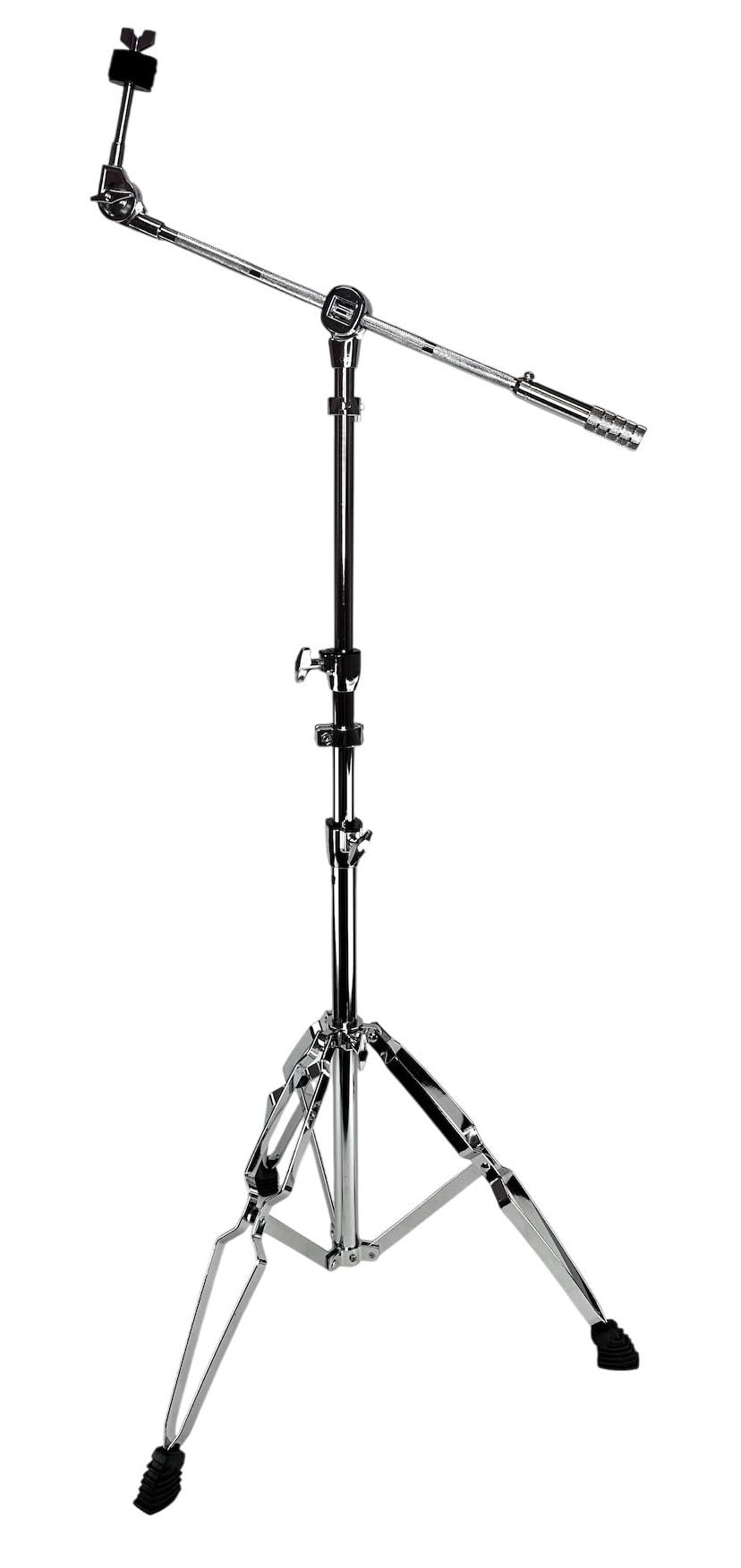 Support de cymbale stable fini les chutes pied chrome 2,5 cm