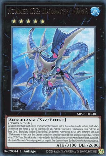 Nummer C32: Haidrache LeWeiß MP25-DE248 Ultra Rare Deutsch Boosterfrisch 1. Auflage - 2025 Mega-Pack Tin - mit ReCollectibles-Versandschutz - für Yu-Gi-Oh!