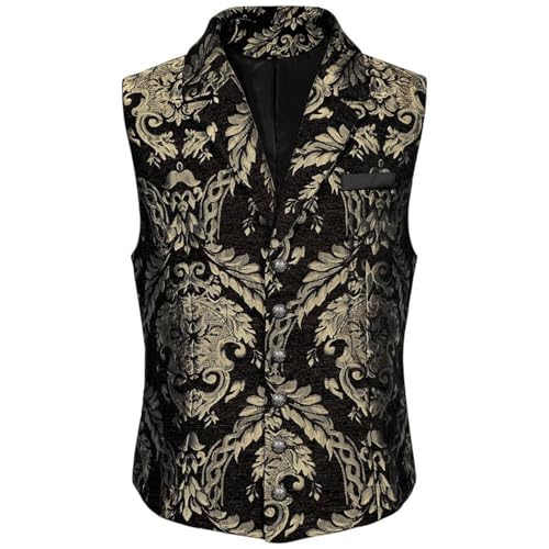 Chaleco de traje de un solo pecho con textura jacquard transpirable