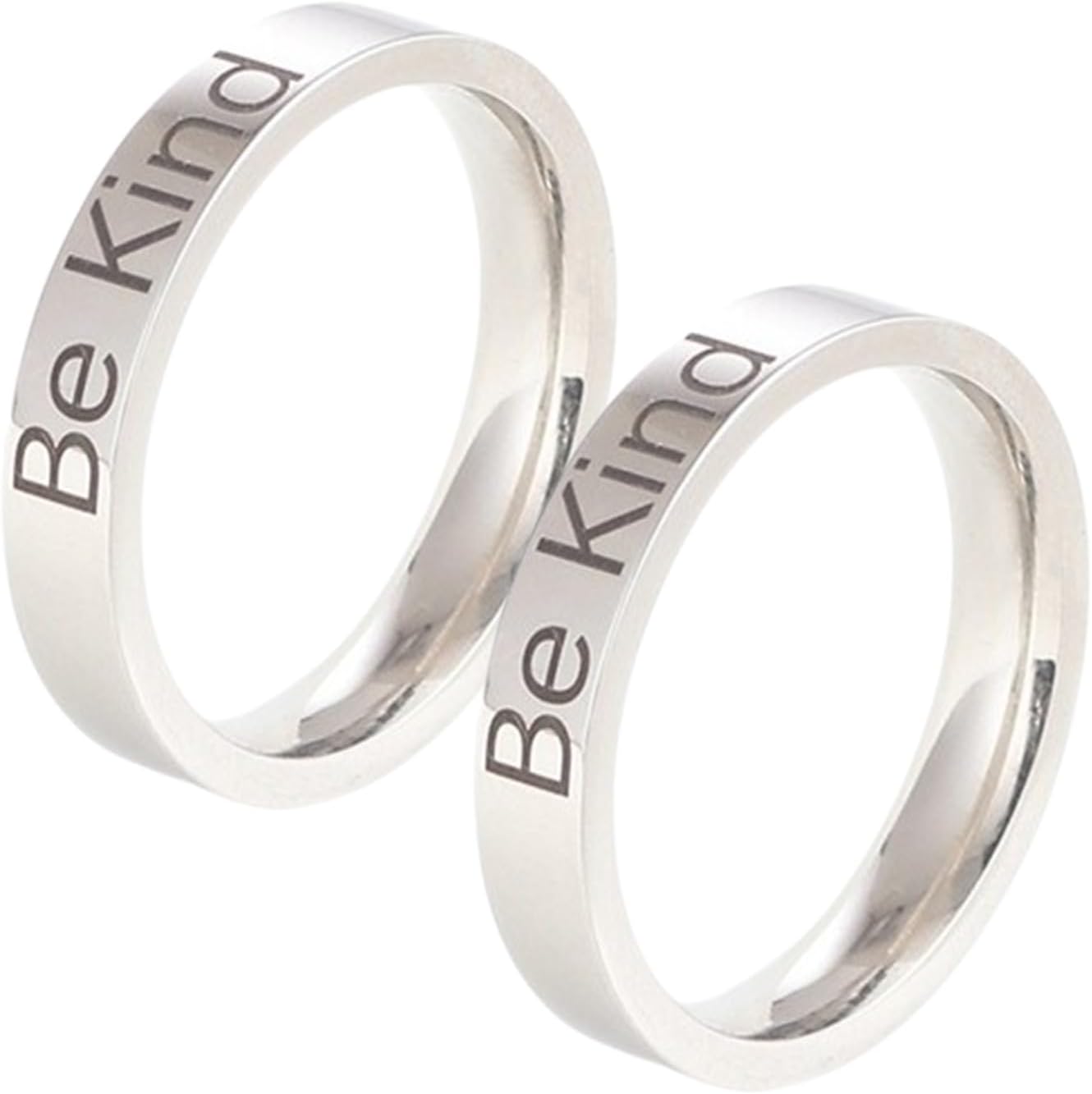 ArknAv Be Kind of a B Ring, Be Kind Ring,Be Kind - Stainless Steel Mantra Ring,Engraved Rings for Women