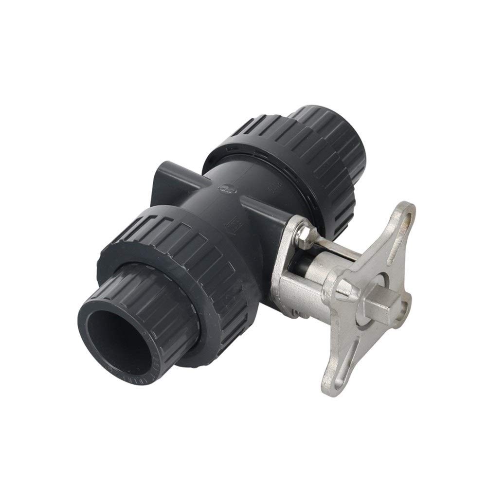 Robinet à tournant sphérique d'arrêt d'eau Chaude et Froide Unionvalve Robinet à tournant sphérique Plate-Forme Robinet à tournant sphérique vanne en Plastique