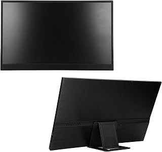 USB C Portable Monitor, 17.3inch Mini Monitor, 16:9 1600 X 900 Resolution Computer Display with USB C/3.5mmMicro USBBracket for PC for