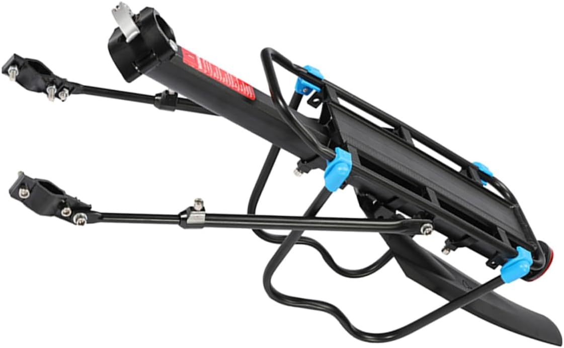 Durable Mountain Bike Cargo Rack Lightweight Rear Shelf Carrier for Easy Installation and Convenient Outdoor Trips for Backpacks and Baskets