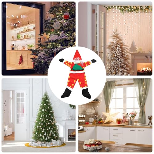Père Noël grimpant facile à installer pour décorer un toit sans effort - 5