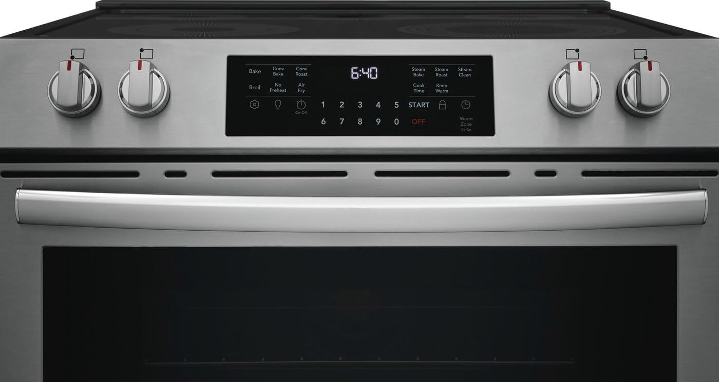 Frigidaire Electric Convection Range with Steam Cleaning & Air Fry - 5.3 Cu. Ft. Freestanding - Stainless Steel
