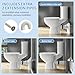 Simple Projec 600w Macerating Toilet System, Silent & Powerful Upflush Toilet for Basement, Upflow Toilets Included Macerator Pump with Ac Vent & 4 Water Inltes For Bathroom- 2-piece Kit