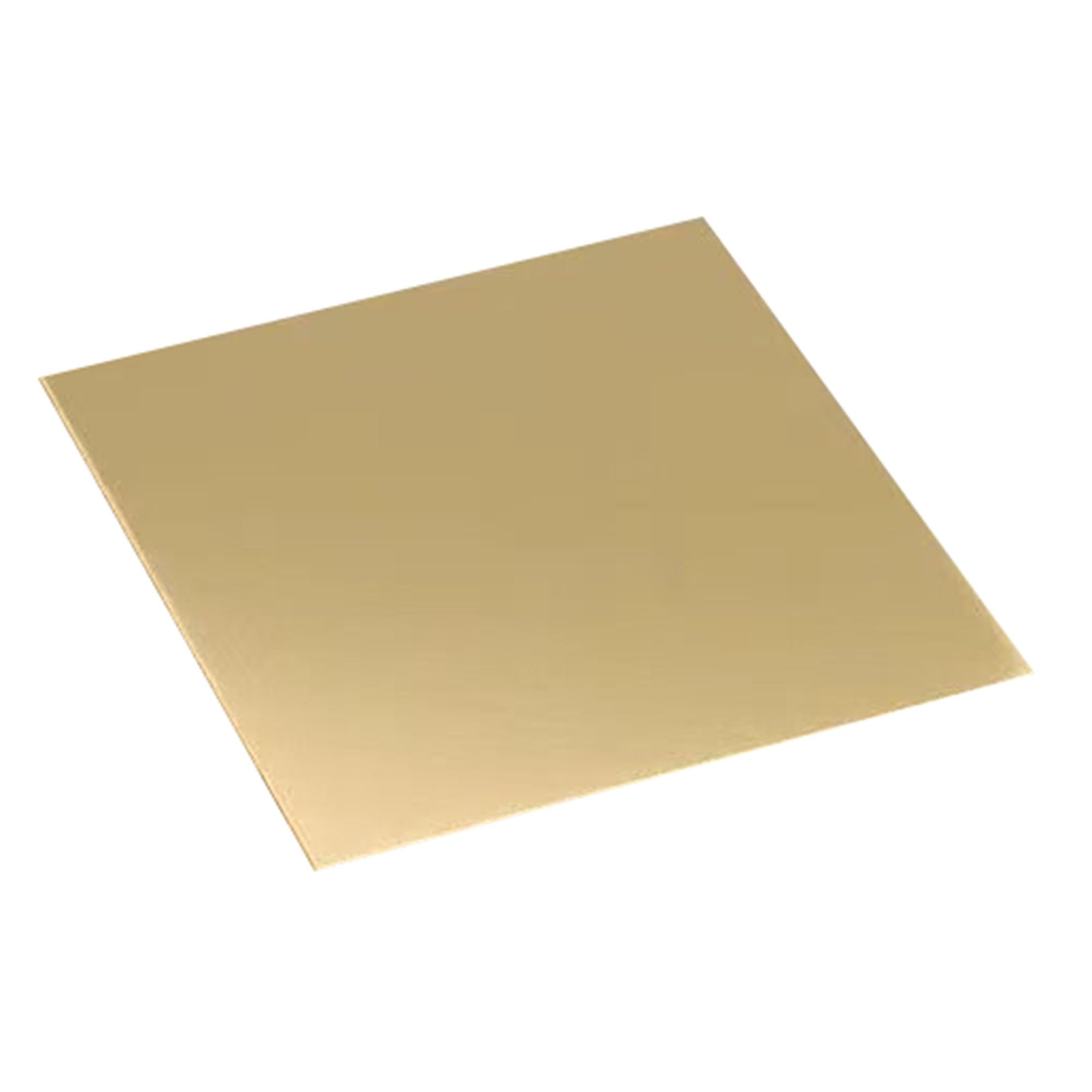 Ultradünnes, Matt Gebürstetes Quadratisches Messingblech | Ultradünnes quadratisches Messingblech; leitfähige Kupferfolie, geeignet for Ätzen(4.0mm*200*200mm)
