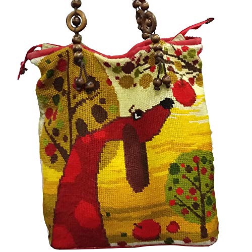 Dachshund. Needlepoint Kit. Throw Pillow 16×16 Inches. Printed Tapestry Canvas, European Quality #TOP3