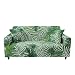 Highdi Blatt Drucken Sofabezug Sofaüberwürfe für 1/2/3/4 Sitzer, Armlehnen Sofa Cover Elastisch Stretch Antirutsch Sofa Cover Sofahusse Couchbezug Möbelschutz (3 Sitzer,feine Blätter)