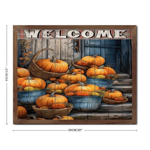 Décoration murale citrouilles pour raviver un mur vide avec style Country
