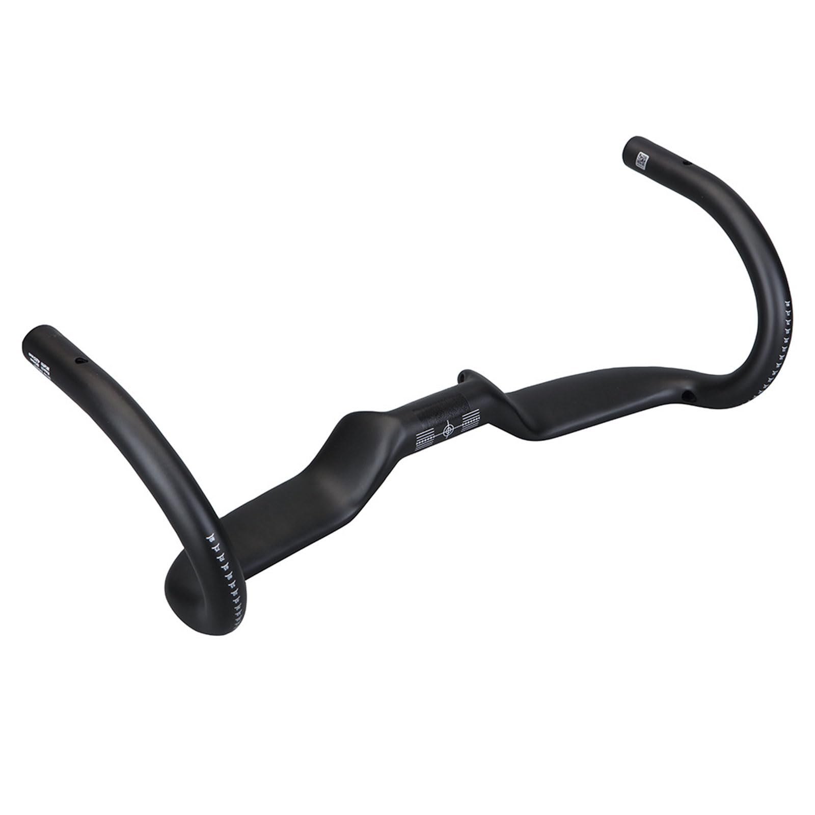 Manillar de bicicleta de fibra de carbono, manillar de bicicleta con ángulo grande, manubrio de caída