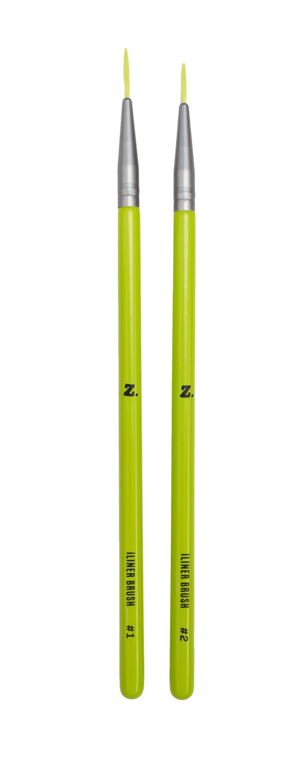 Zeta Beauty - Set de 2 pinceles - iliner brush - kit para delinear ojos con la máxima precisión - tu eyeliner de una pasada