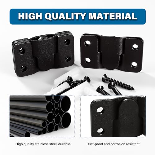 VooGenzek 6 PCS Flush Concealed Mount Bracket, Interlocking Picture Frame Hook, Mini Flush Steel Mounts - Image 3