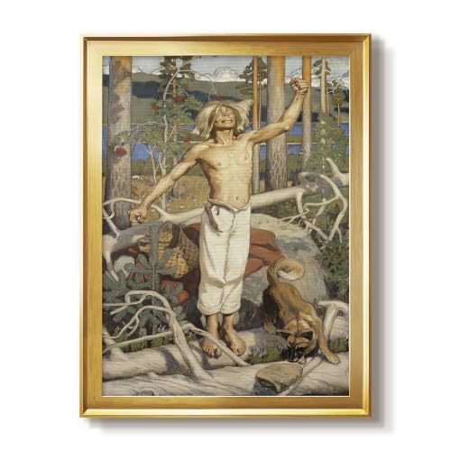 Akseli Gallen-Kallela | Kullervo's Curse | Gold Framed Wall Art | GAL101