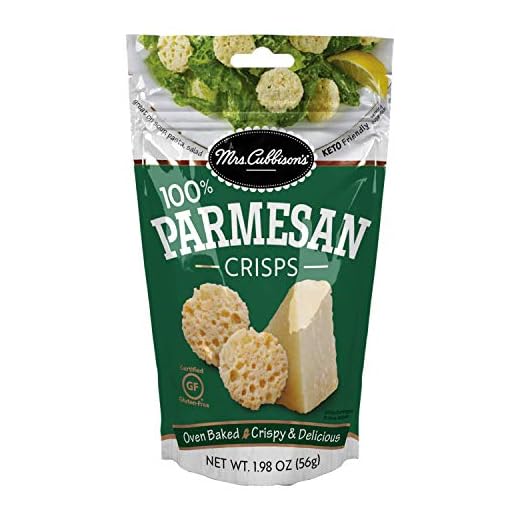 Mrs. Cubbison's Cheese Crisps - 100% Real Cheese, Keto Friendly, Great for Snacking and Salad Topper - Parmesan Flavor, 1.98 Ounce (Pack of 1)