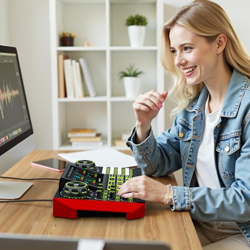 Image of G9 DJ & Podcast Equipment Live Sound Card for Streaming，Audio Interface DJ Mixer Sound Card /Board Condenser Microphone for Tiktok Gaming Video Content Creator Kit.