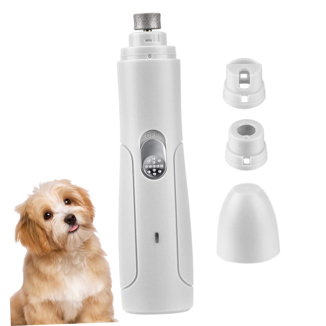 SUPVOX 2pezzi Tagliaunghie Elettrico per Cani e Gatti Rasoio Automatico per Unghie con Lucidatrice Sicura e Silenziosa Strumento di Toelettatura per Animali Domestici Facile da Usare e