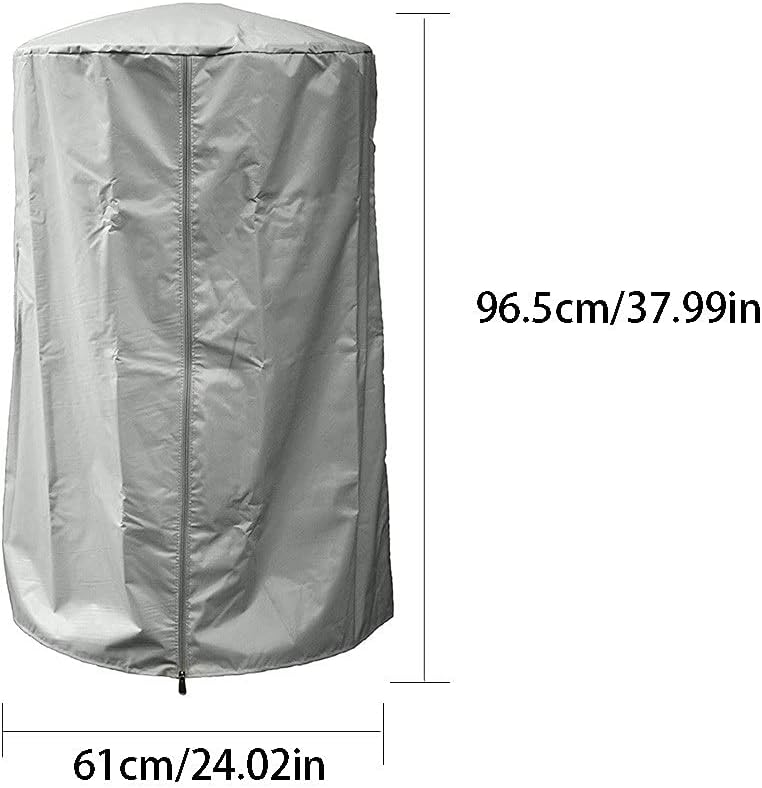 210D Oxford Silver Coated Waterproof Fabric Garden Heater Cover Patio Heater Duty Tabletop Cover Protect Heater from Damage (Color : White-Patch Five-Pointed star4) (OneColor)