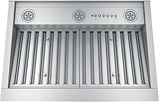 GE Profile Smart Range Hood Insert | 30 Inch Kitchen Exhaust Fan with 4 Speeds, Dimmable LED Lights | Wifi Connectivity & Smart Home Kitchen Essentials for Frequent Cooks | 610 CFM | Stainless Steel