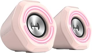 Edifier Hecate ゲーミングスピーカー G1000 5W出力 Bluetooth 5.3 フルレンジスピーカー USB/3.5mm RGBライト付き ピンク 【日本正規代理店品】 ED-G1000-PK