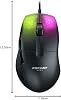 ROCCAT Kone Pro Wired Gaming Mouse, Black/Black, Optical/19K, Optical Switch, Side Buttons, Lightweight 2.3 oz 66 g, PTFE, Reflex, RGB, German Design