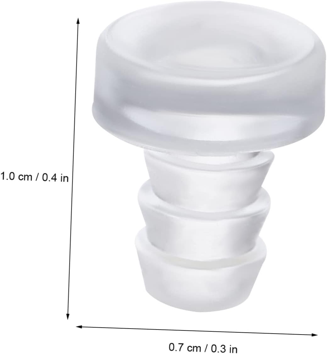 200 Pcs Colloidal Particles Plastic Table Stop Bumpers Clear Plastic Bumpers Door Bumper Transparent Kitchen Cabinets Cabinet Bumpers Clear Embedded PVC Furniture