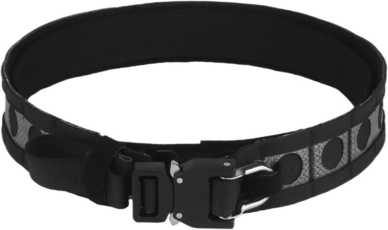Lightweight Belt with Detach Metal D-Ring Buckle Men's Waist Belt