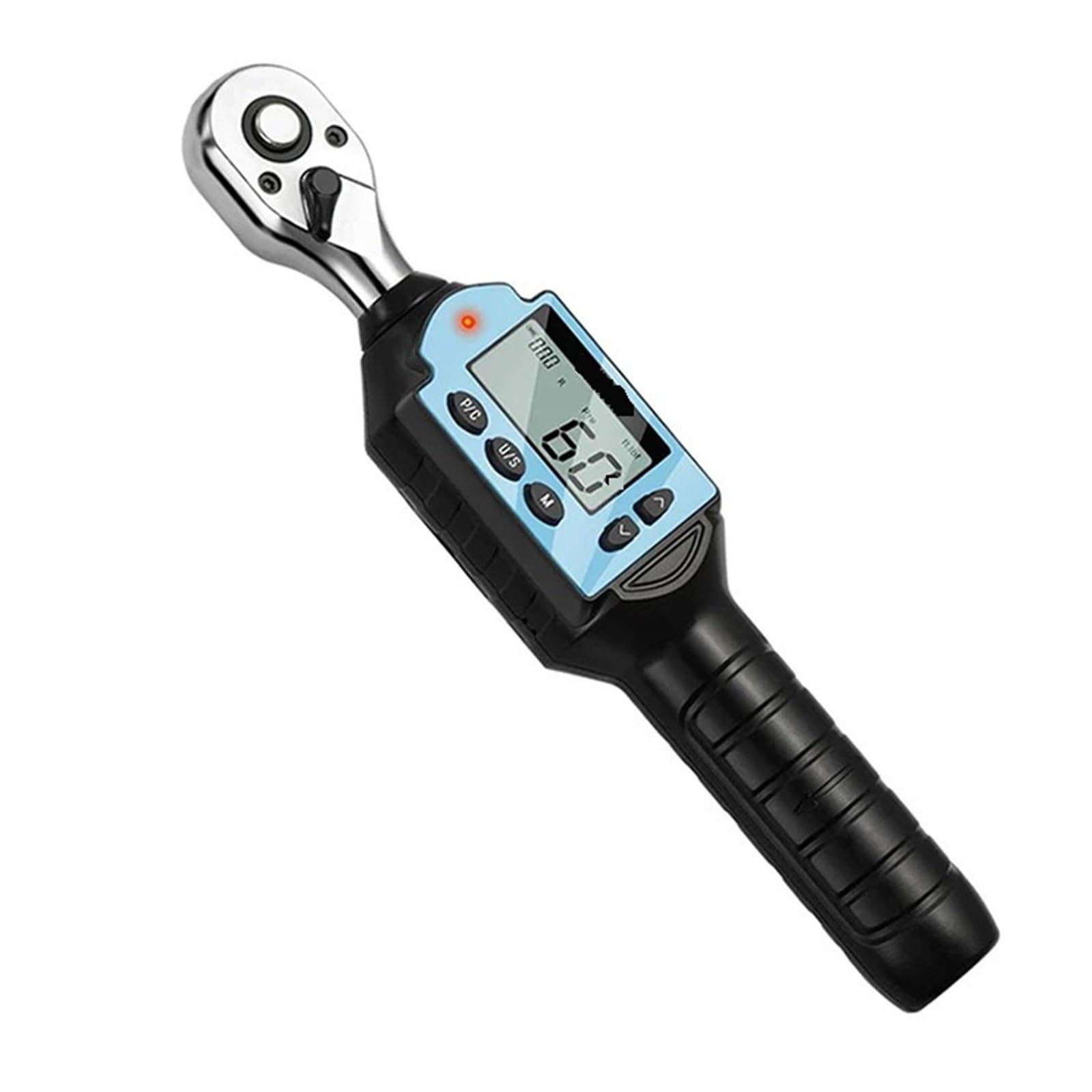 Jckjwl Blue 3/8" Digital Torque Wrench, Slim Electronic Torque Wrench, Multi-Purpose Automotive, Motorcycle, Bicycle And Home Repair Diy Multiple Unit Switching(Gm60)