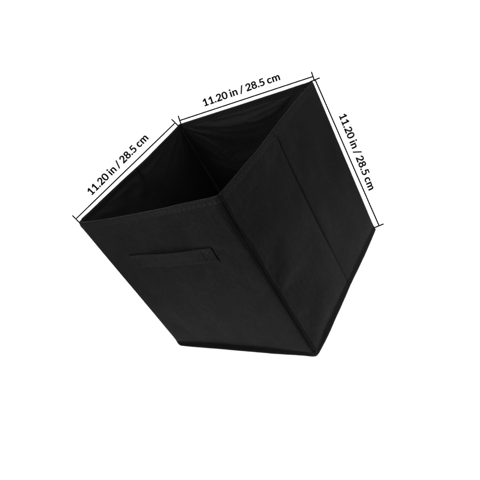 4 Sztuki Tkaniny Pudełko Do Przechowywania Organizacyjny Kosz Składany Kostki Do Przechowywania Wielofunkcyjny Kosz Etui Ubrań Czarny Organizer Pojemniki Uchwyt