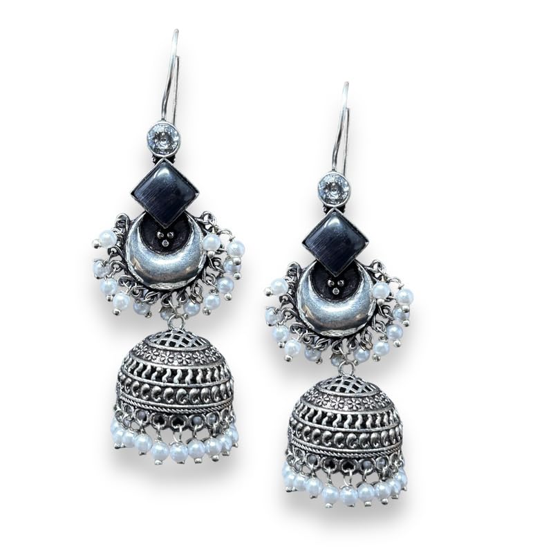 TIEDROOTS Long Dangler Jhumka Earrings for Woman & Girls